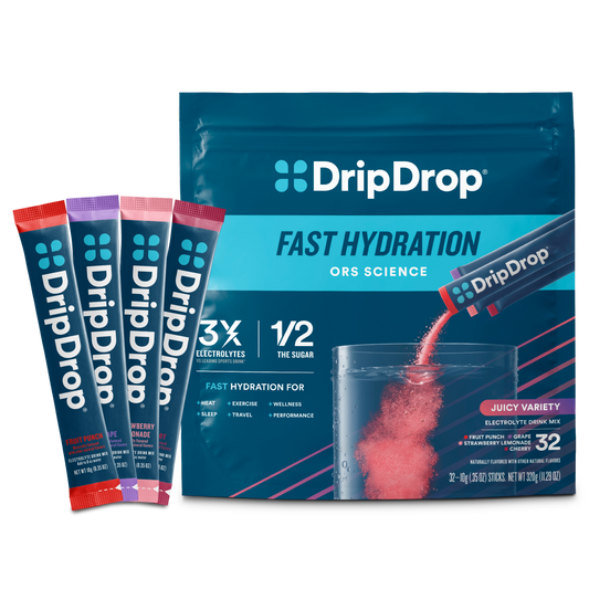 dripdrop-juicy-variety-pack-electrolyte-powder-8-oz-sticks-32-count-s8 Juicy_Variety_-_32ct_-_Transparent.png